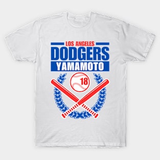 LA Dodgers Yamamoto 18 Baseball T-Shirt